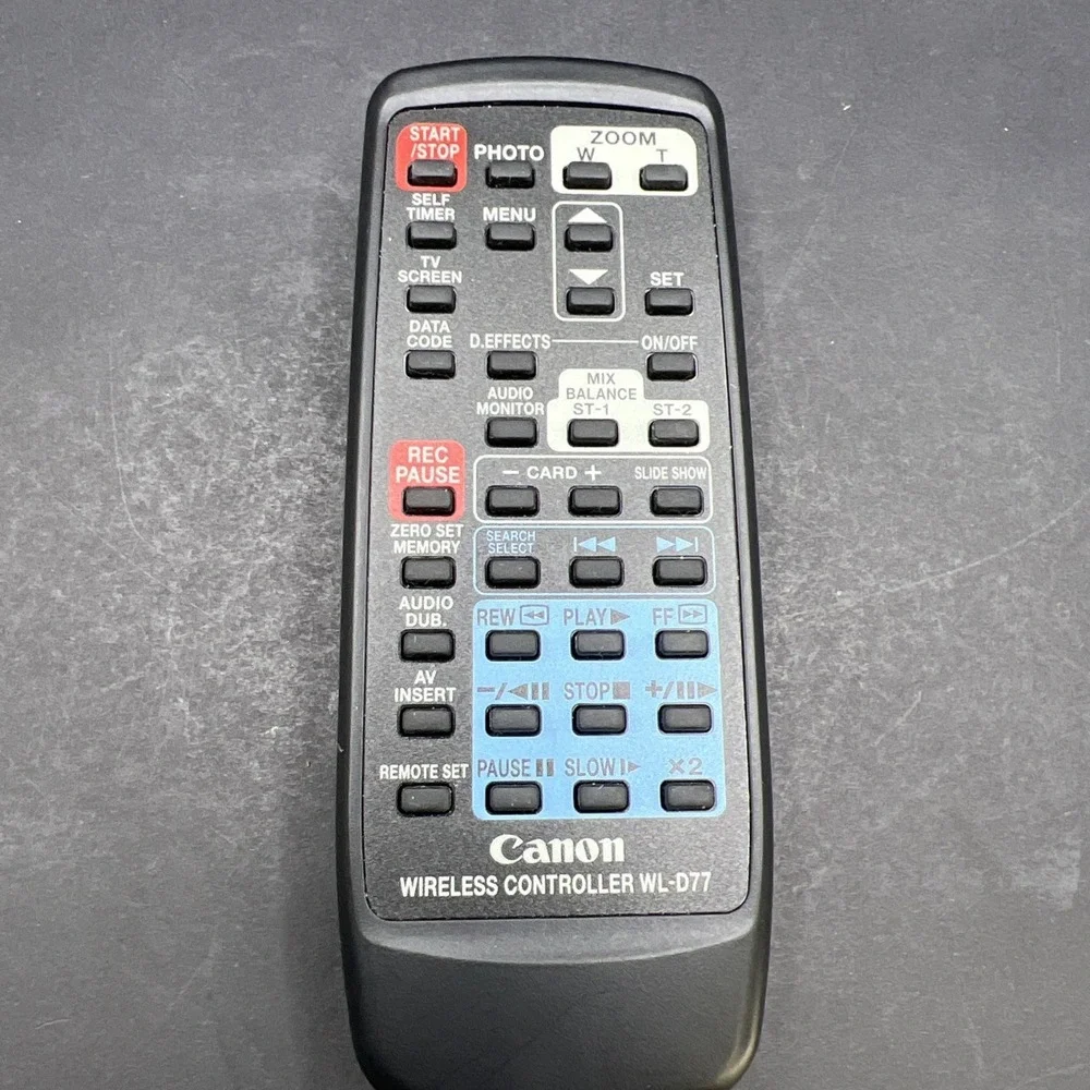 Canon WL-D77 Wireless Controller‎ Mini DV Camcorder Remote Control TESTED